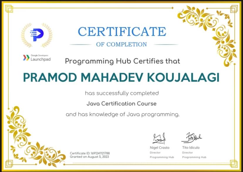 Certificate 29